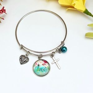 Love Bangle Charm Bracelet NEW